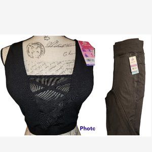 PopFit Pop Fit Set! Harlow Leggings & Curfew Crop Top/Sport Bra!